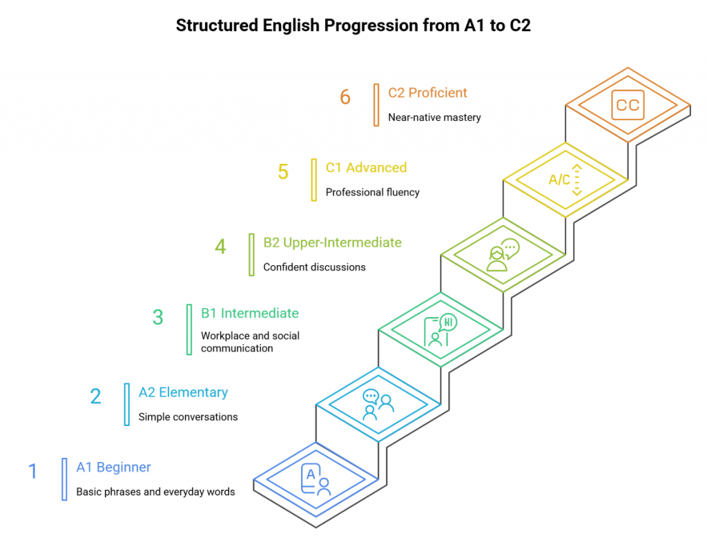 Structured English Progression from A1 to C2